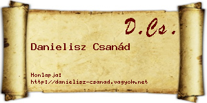 Danielisz Csanád névjegykártya