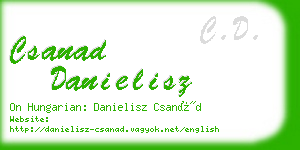 csanad danielisz business card